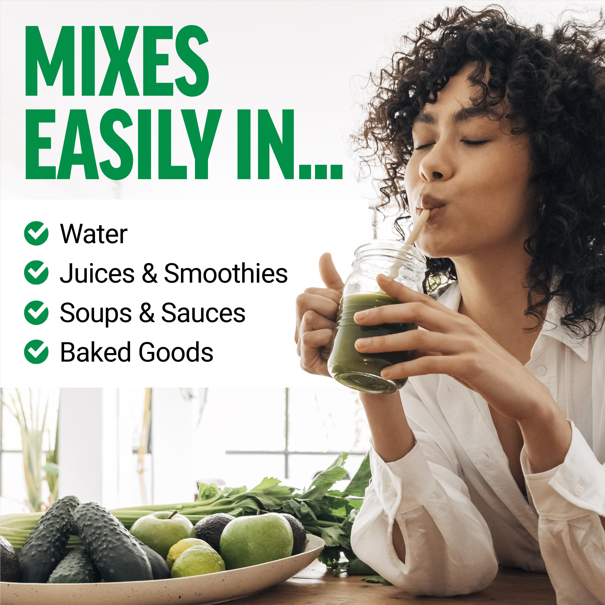 Force Factor Smarter Greens, mezcla verde para batidos nutritivos