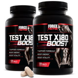 Force Factor Test X180 Boost: tabletas en frasco para energía sostenida.