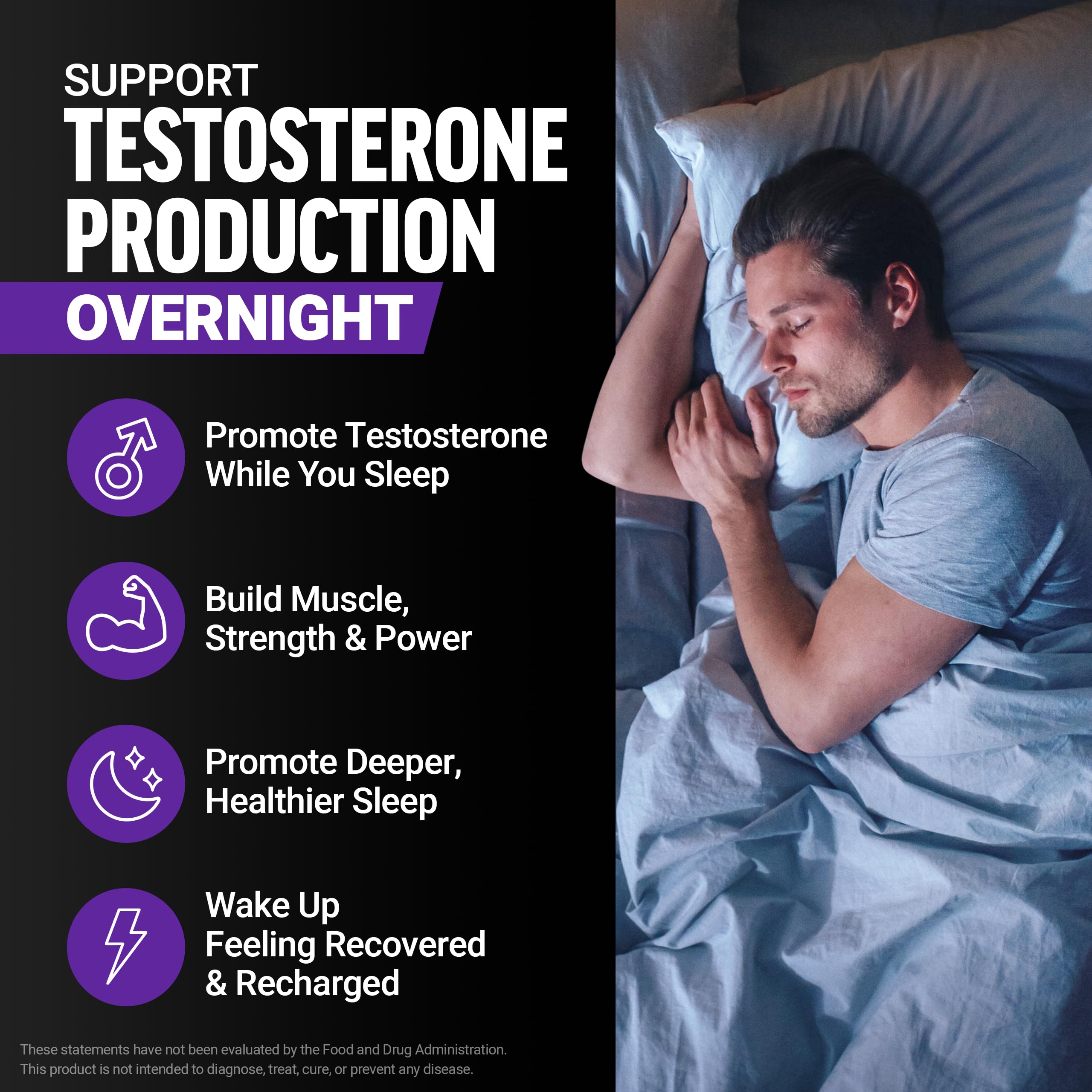 Test X180 PM tabletas, lista para apoyar la recuperación muscular durante la noche.