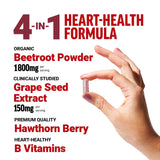 Force Factor Total Beets, etiqueta frontal, detalle de formulación para circulación.