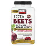 Force Factor Total Beets con extracto de semilla de uva para presión arterial estable.