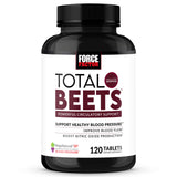 Force Factor Total Beets: frasco-vertido para energía sostenida sin estimulantes.