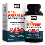 Cápsulas de Force Factor Ultra Berberine con absorción mejorada para uso diario