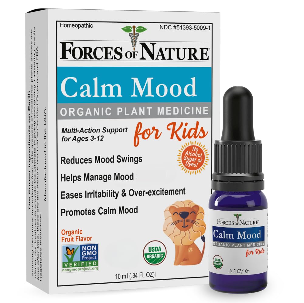 Forces of Nature Calm Mood para Niños: botella-dosis lista para uso diario y suave aplicación.