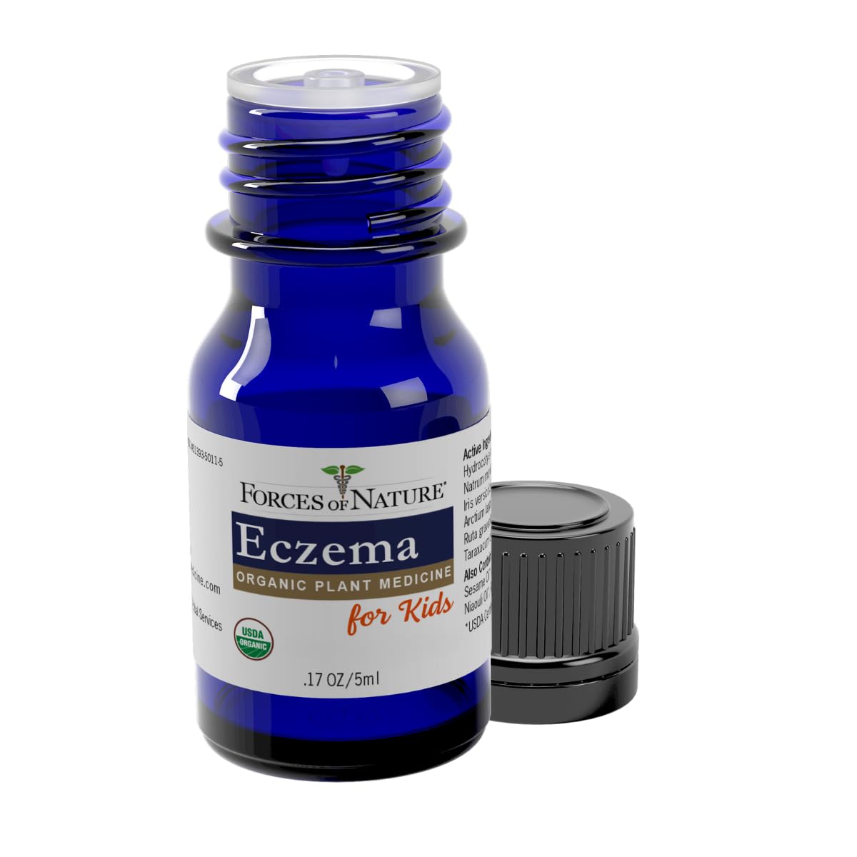Forces of Nature Eczema Relief, gotas para aplicar en la zona afectada.