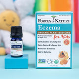 Forces of Nature Eczema Relief: etiqueta con certificaciones y origen en EEUU.