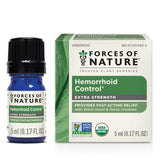 Forces of Nature Hemorroid Control botella 5ml, alivio suave para molestias.