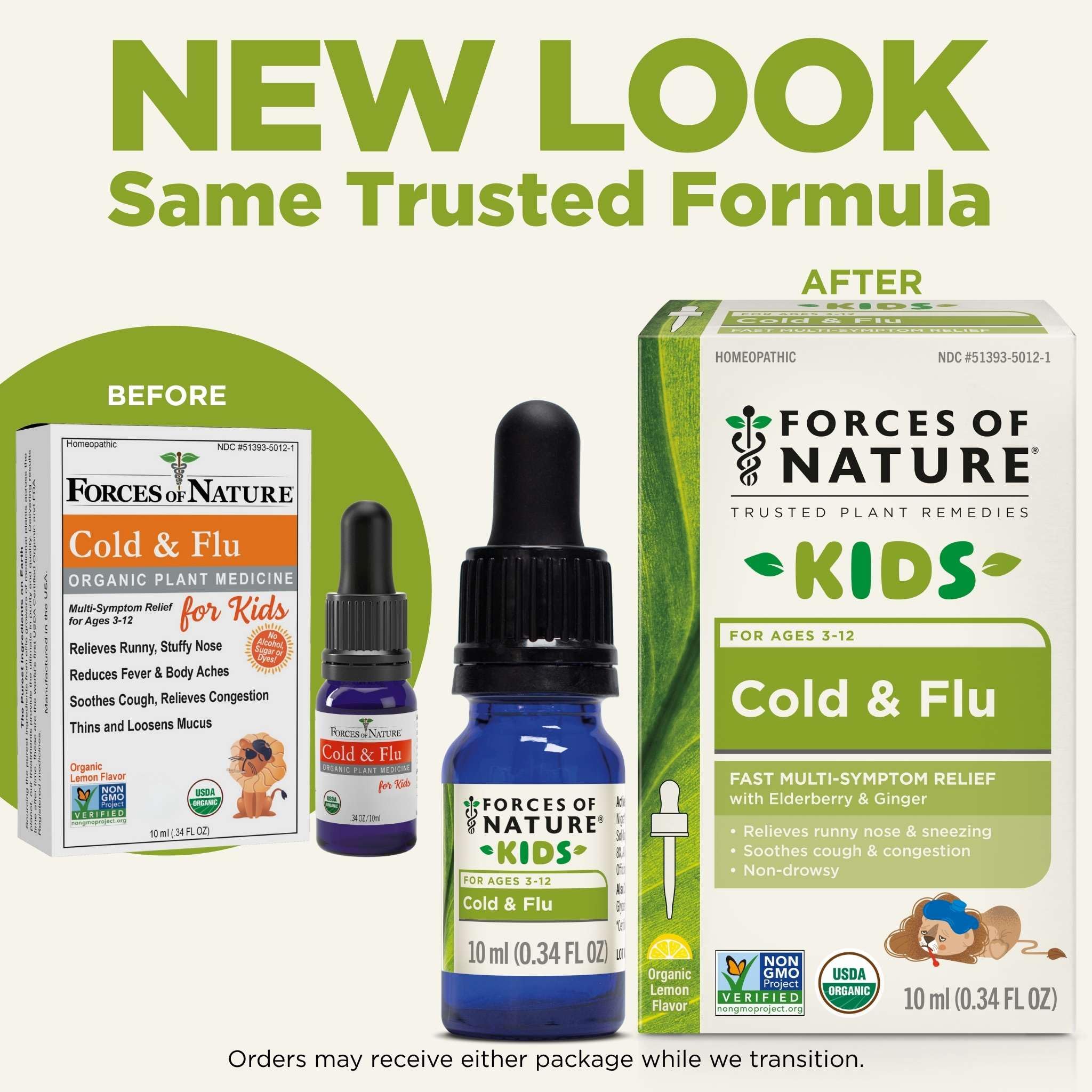 Gotero de Forces of Nature para aplicación sublingual en niños