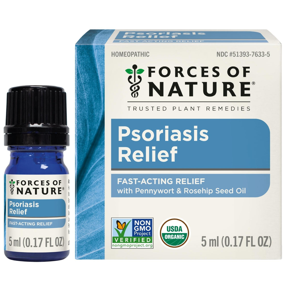 Forces of Nature psoriasis alivio botella: alivio suave para la piel afectada