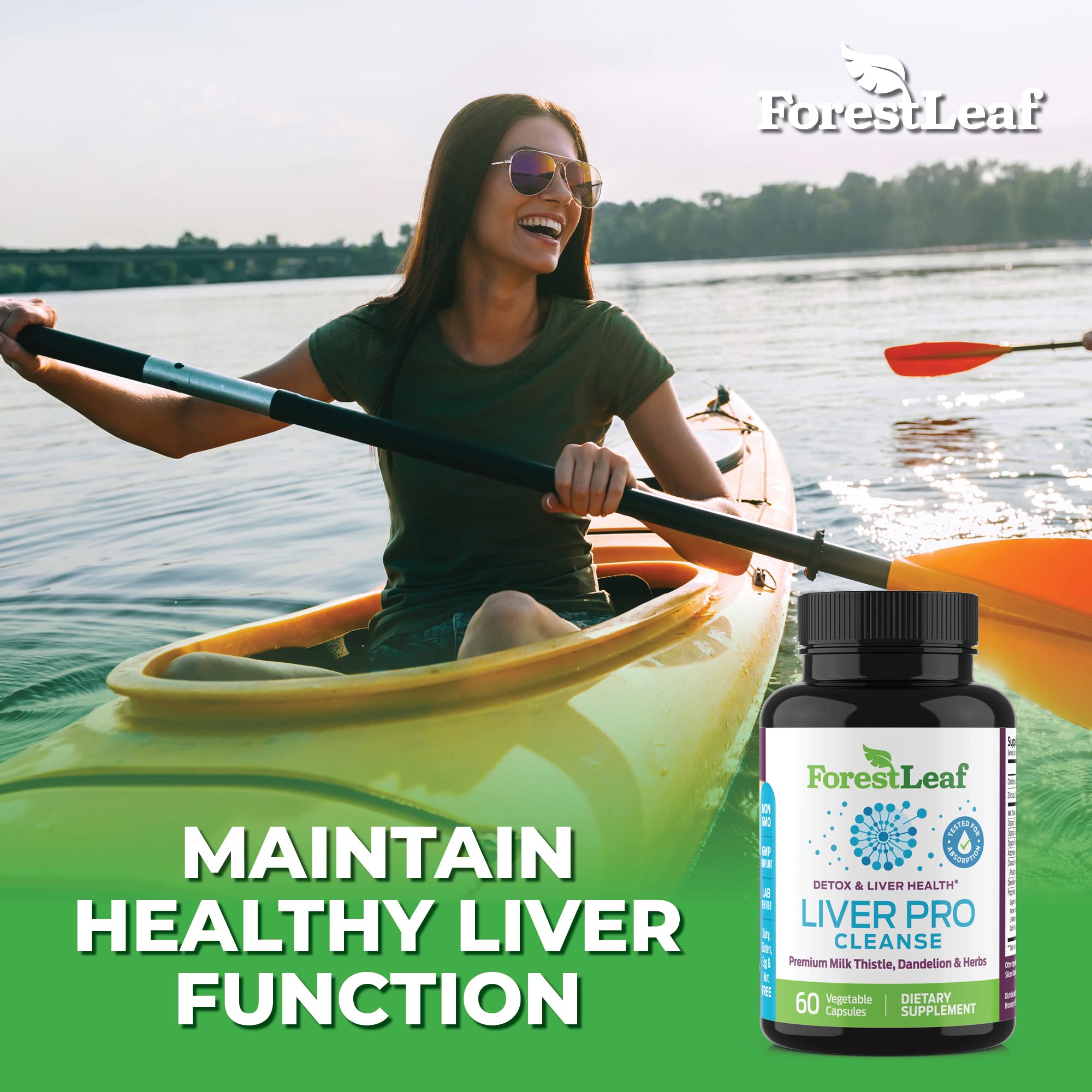 ForestLeaf Absorción máxima con formula vegetal para mayor biodisponibilidad.