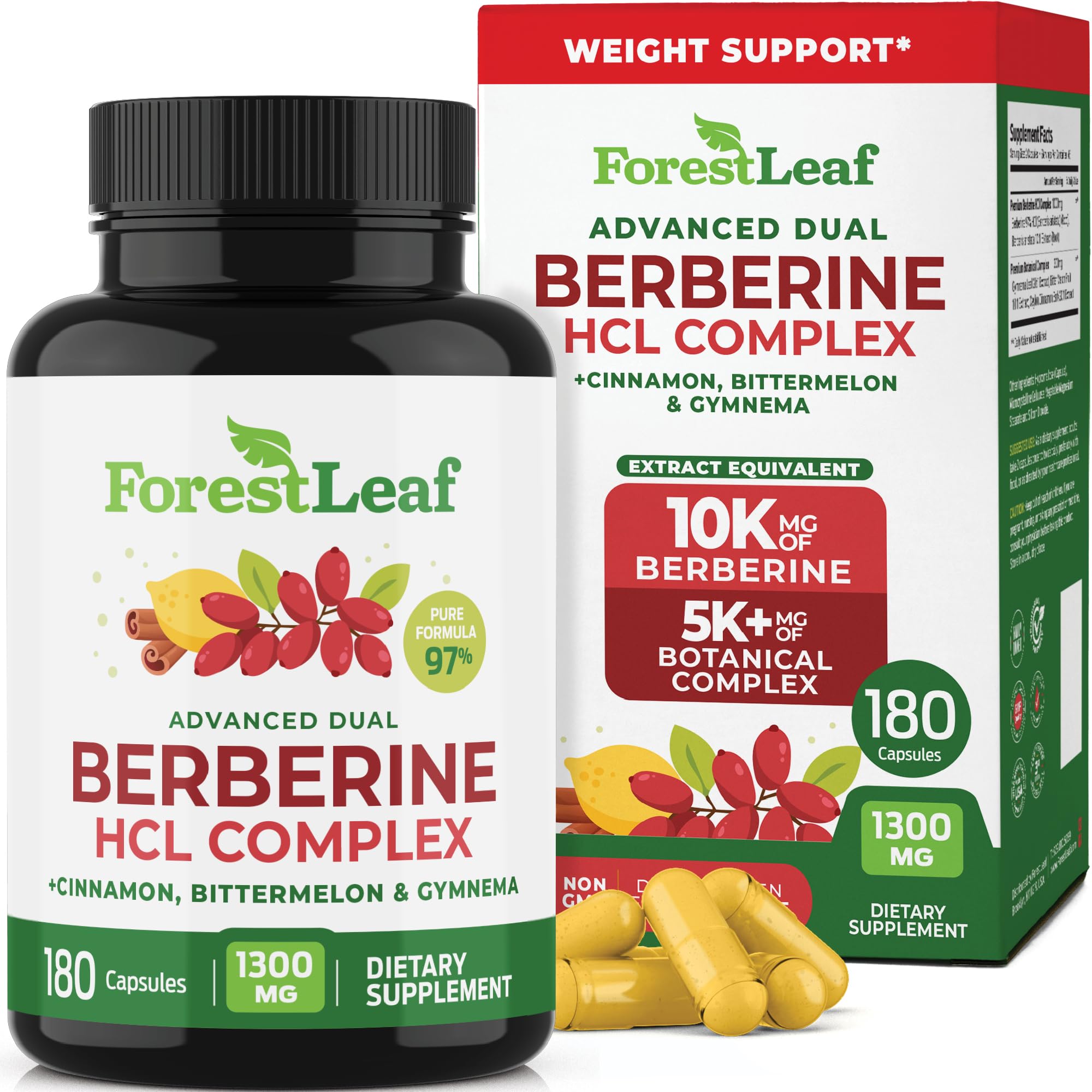 ForestLeaf Berberina: etiqueta frontal de alta potencia para energía natural