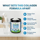ForestLeaf Colágeno Péptidos: frasco compacto para uso diario.