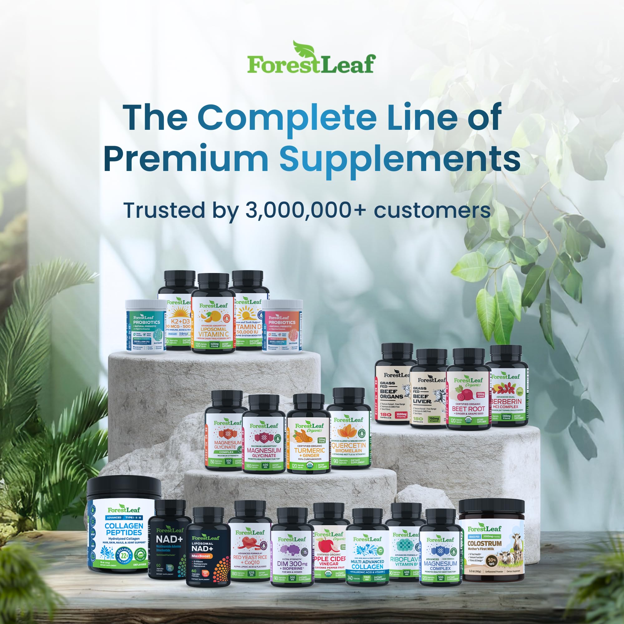 ForestLeaf Colágeno en polvo sin sabor uso diario en bebidas.