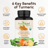 ForestLeaf curcumina con bioperine para absorción optimizada