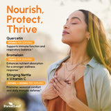 ForestLeaf Quercetina, etiqueta sin gluten para dietas.