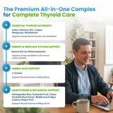 ForestLeaf Thyroid Support: tabletas con B12 para energía sostenida durante el día.