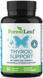 ForestLeaf Thyroid Support: cápsulas vegetarianas aptas para dietas.