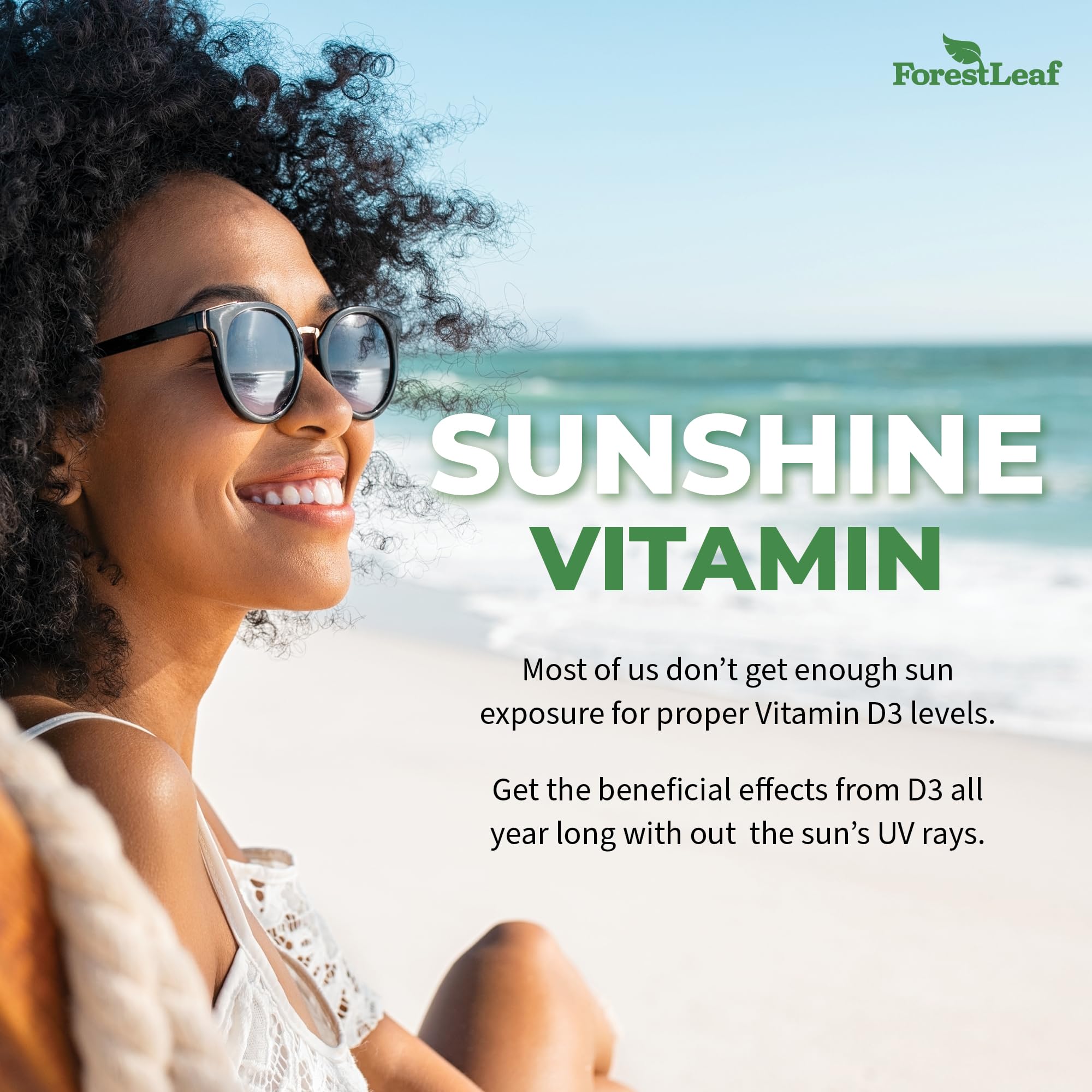ForestLeaf Vitamina D3: opción vegetariana compatible con distintas dietas.