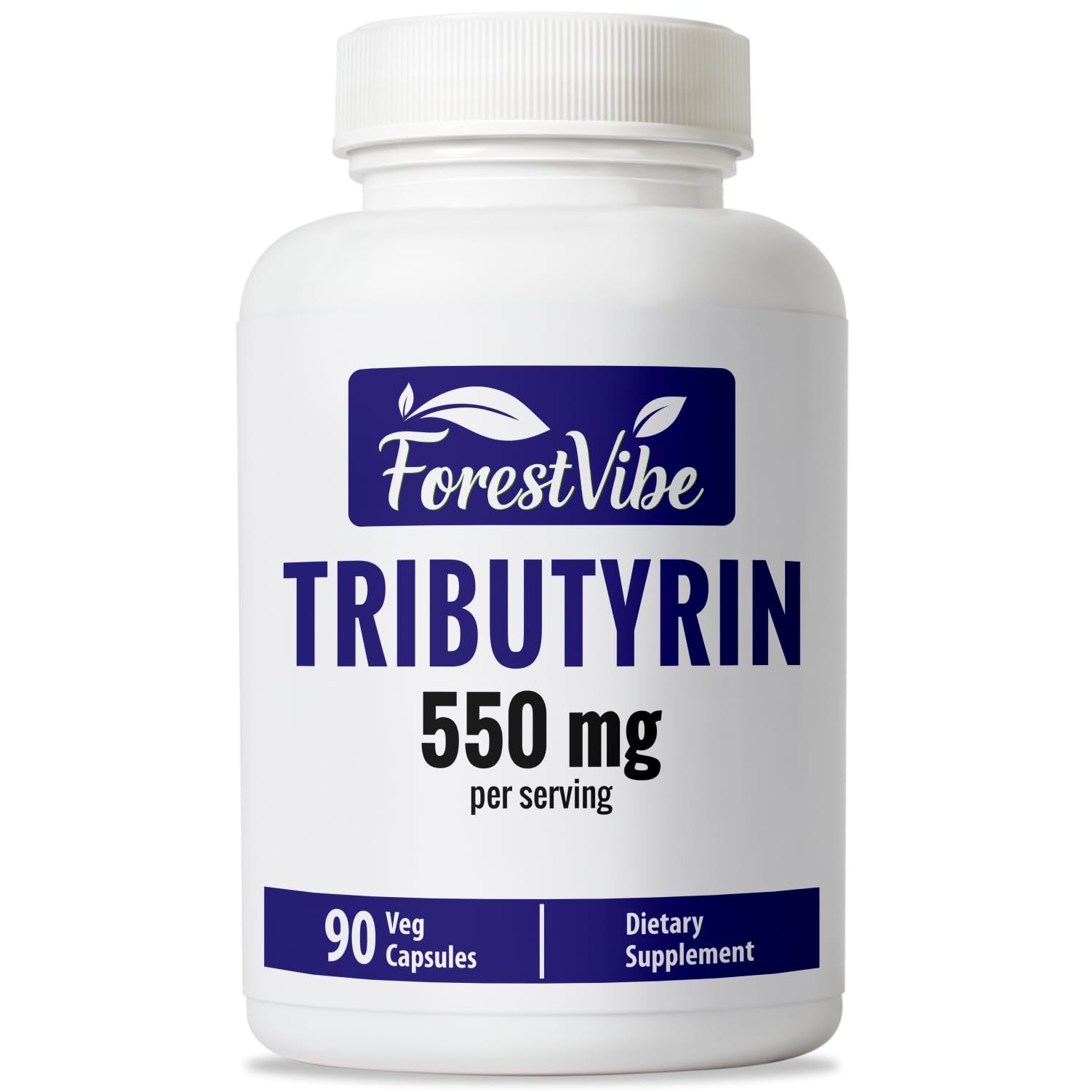 ForestVibe Tributyrin: cápsulas de soporte postbiótico para el día a día.