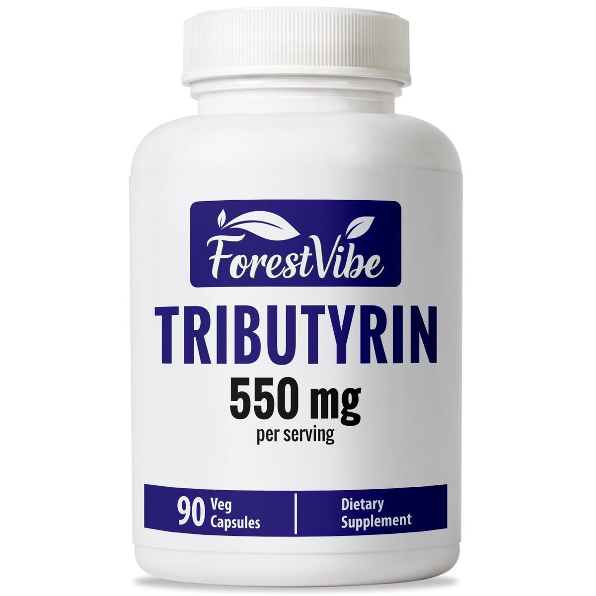 ForestVibe Tributyrin: cápsulas de soporte postbiótico para el día a día.