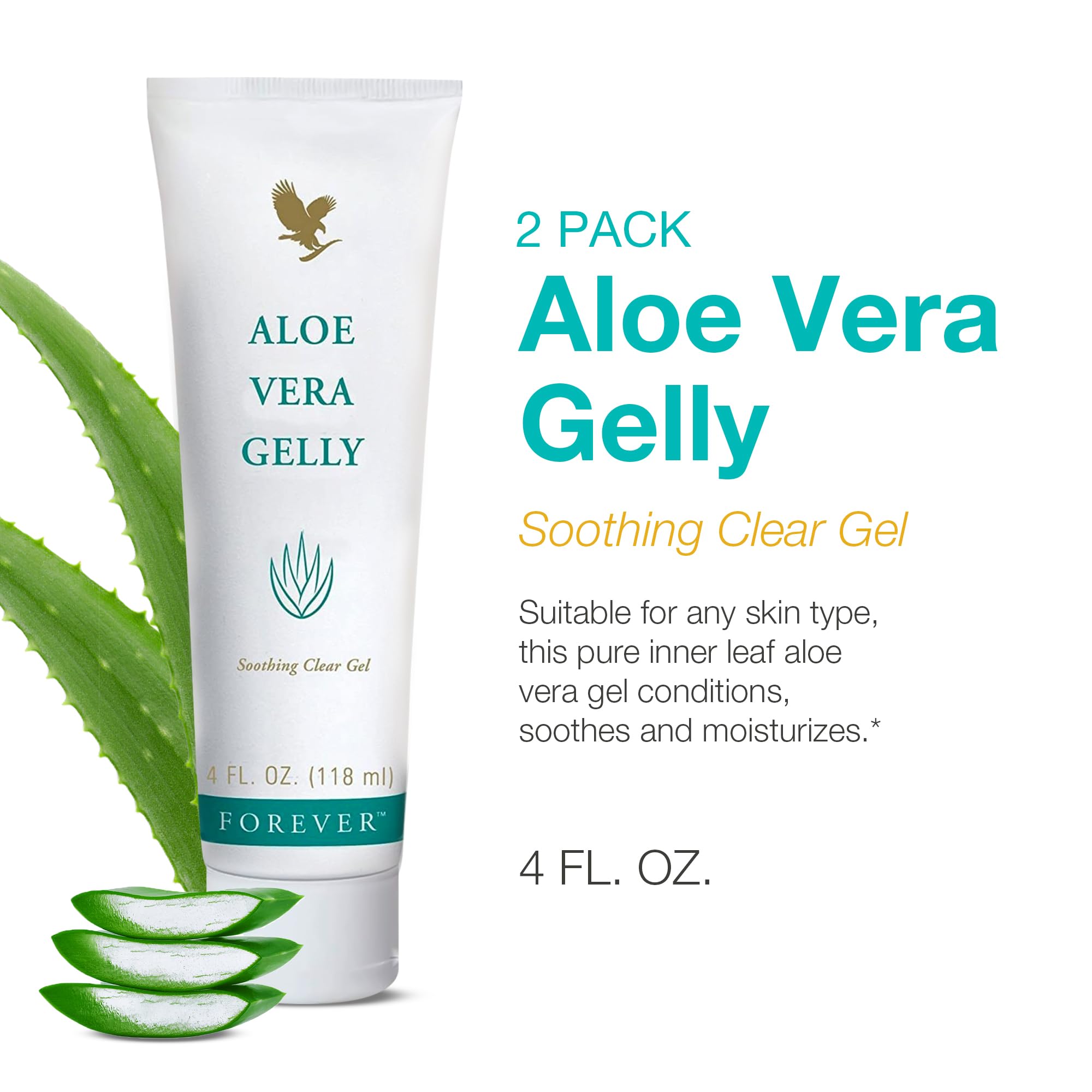 Forever Living Aloe Vera Gelly: textura translúcida que se absorbe rápido.