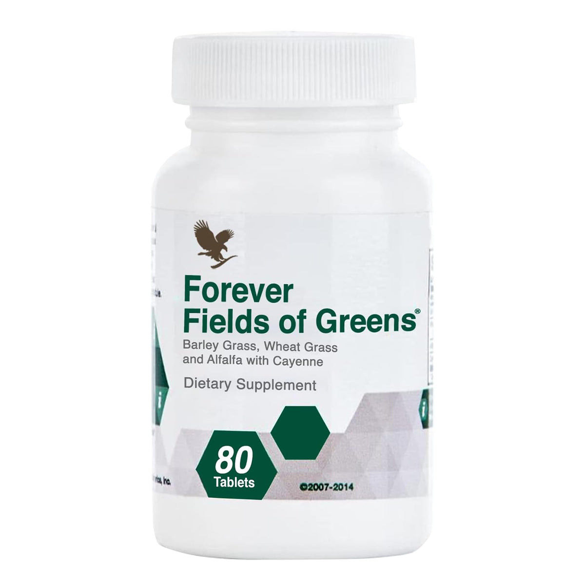Forever Living Campos de Verdes: frasco de tabletas para nutrición diaria.