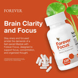 Forever Focus: fórmula con B12 y B6 para energía diaria.