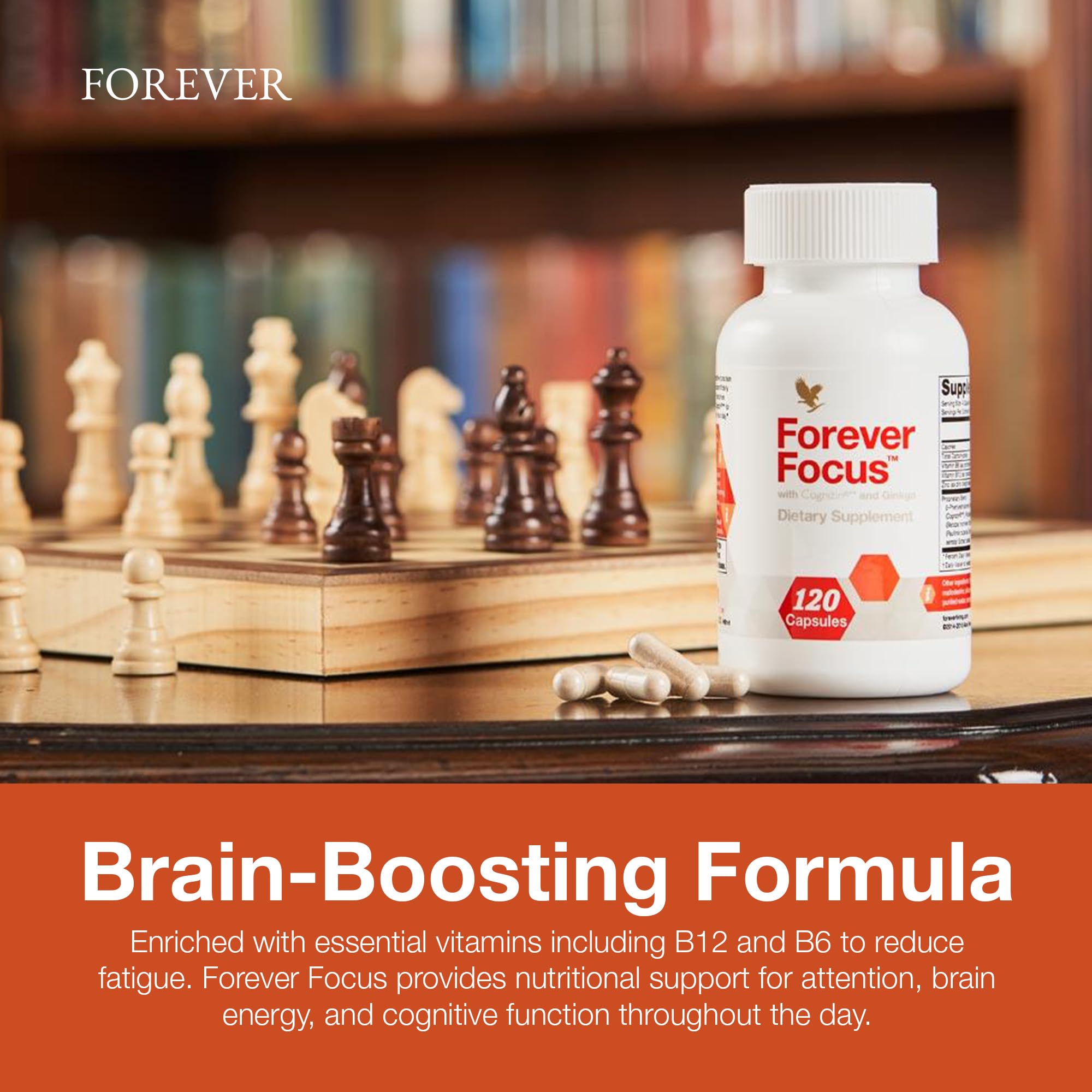 Forever Focus: estudiante en clase con enfoque mejorado.