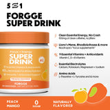 Etiqueta Forgge muestra vitamins y antioxidantes para apoyo diario