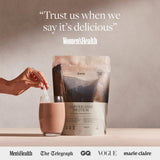 Form Superblend proteína vainilla cucharada, fácil incorporación a desayunos energéticos.