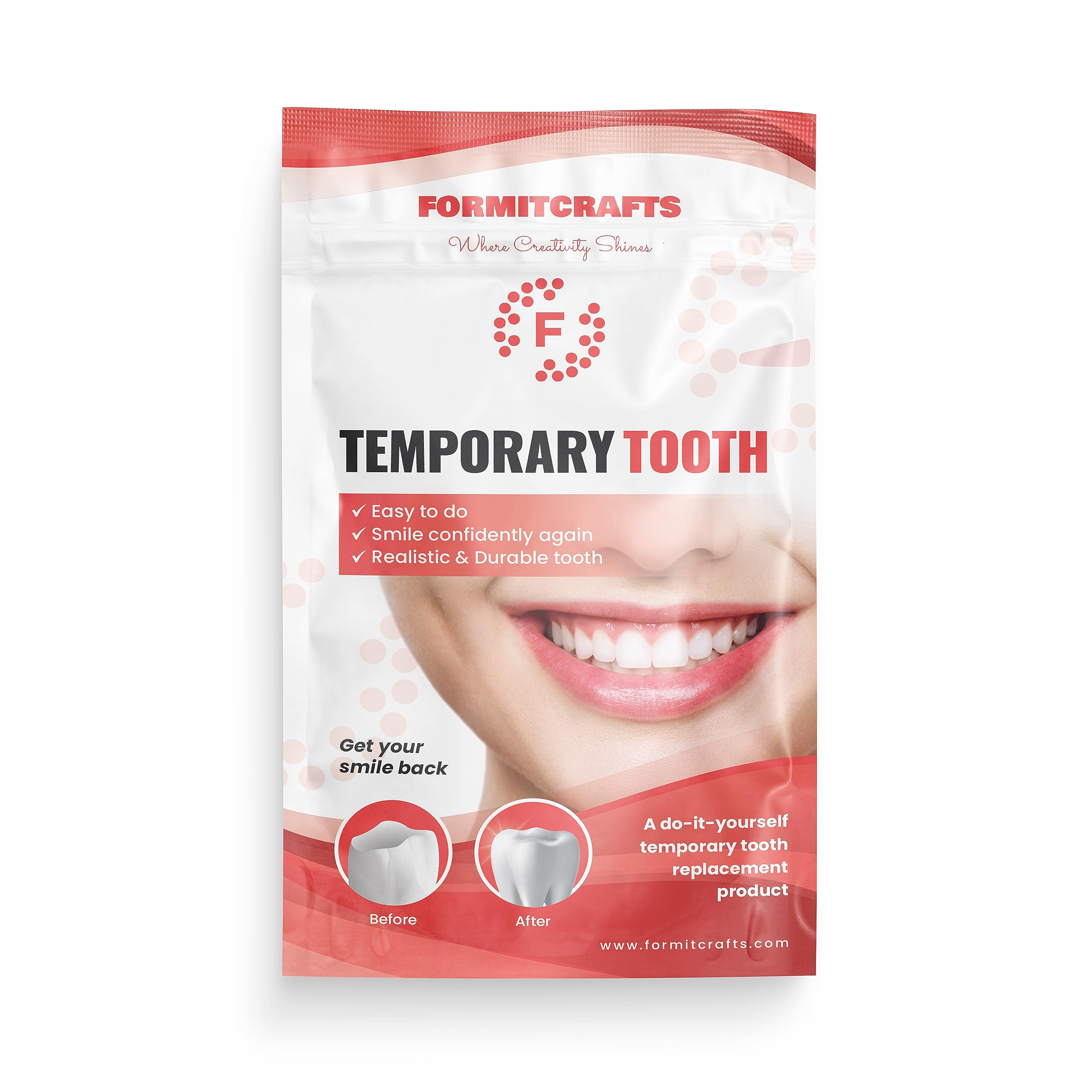 Formit Crafts: perlas termoplásticas dentales moldeables para reparación temporal discreta