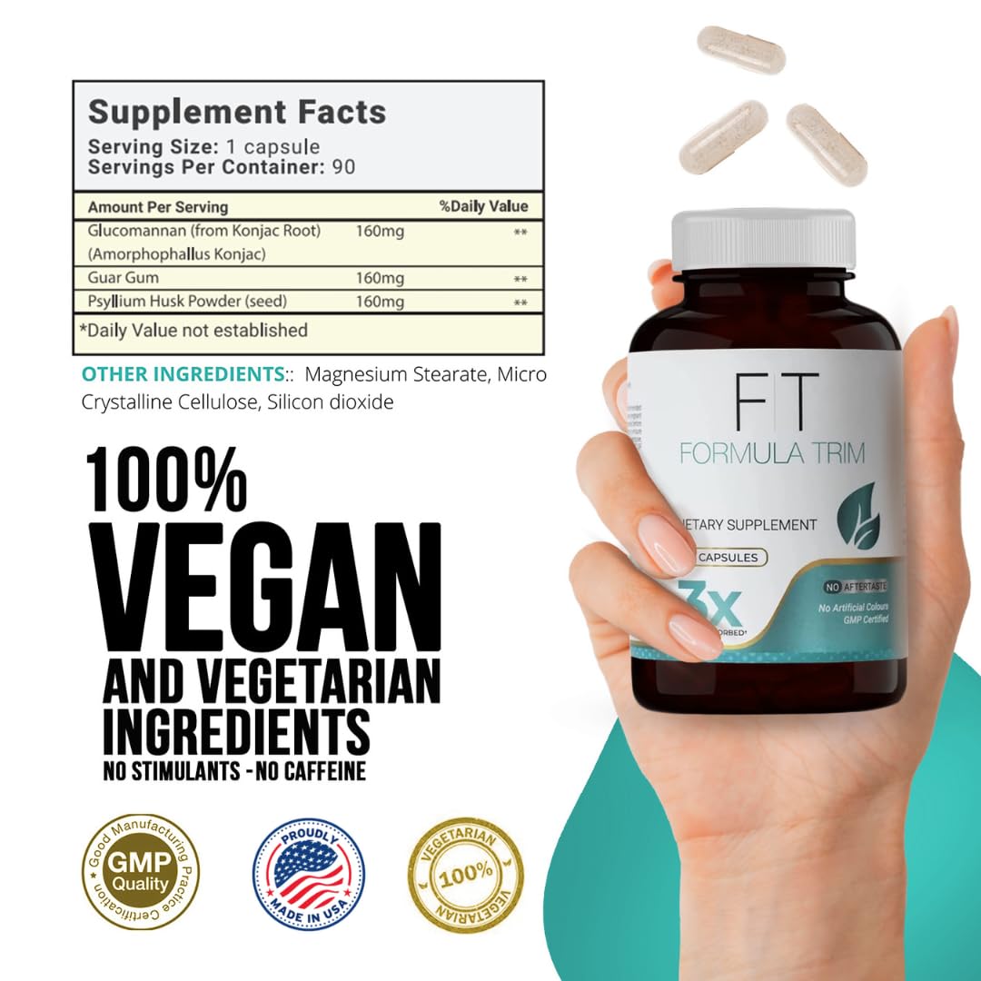 Formula Trim, ingredientes naturales basados en plantas para bienestar digestivo.