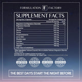 Formulation Factory La Noche Anterior: recuperación corporal durante el sueño nocturno.