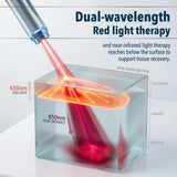 La FORTHiQ RED+ con 52 diodos LED ofrece iluminación amplia para terapia de luz.