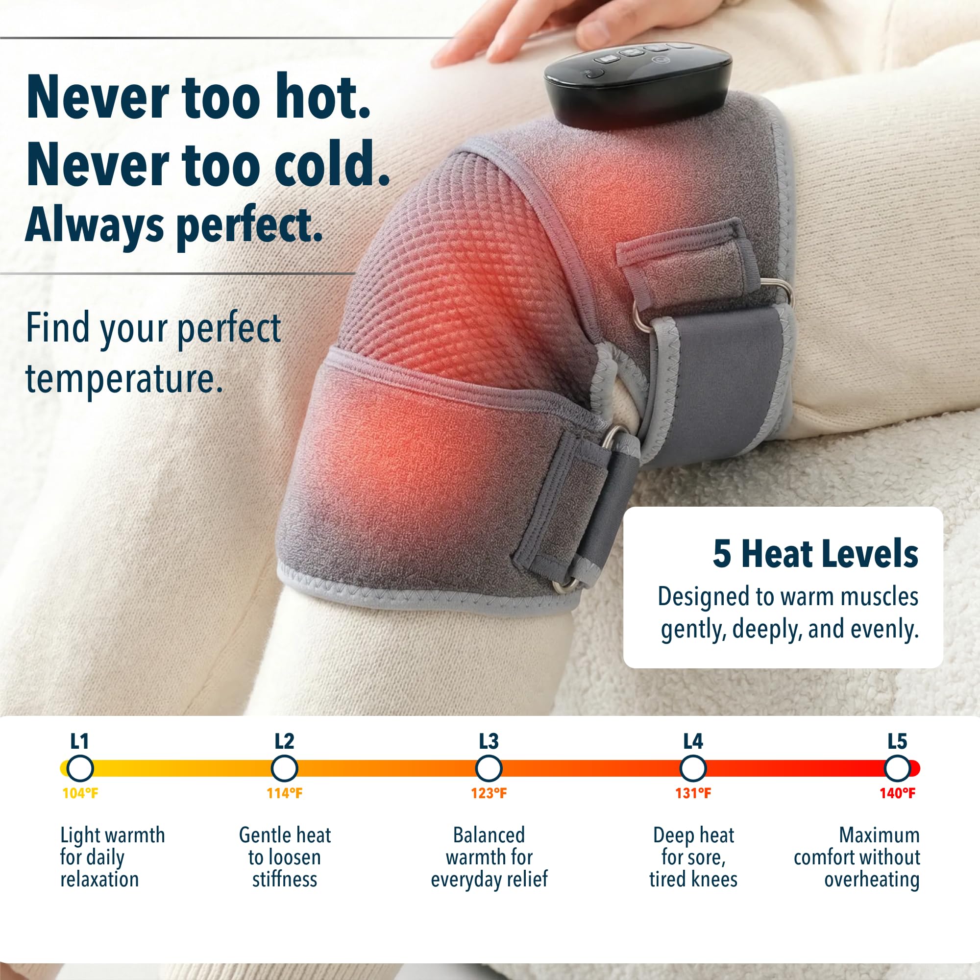 La FORTHiQ RED+ emite calor ajustable para mayor comodidad durante la sesión.
