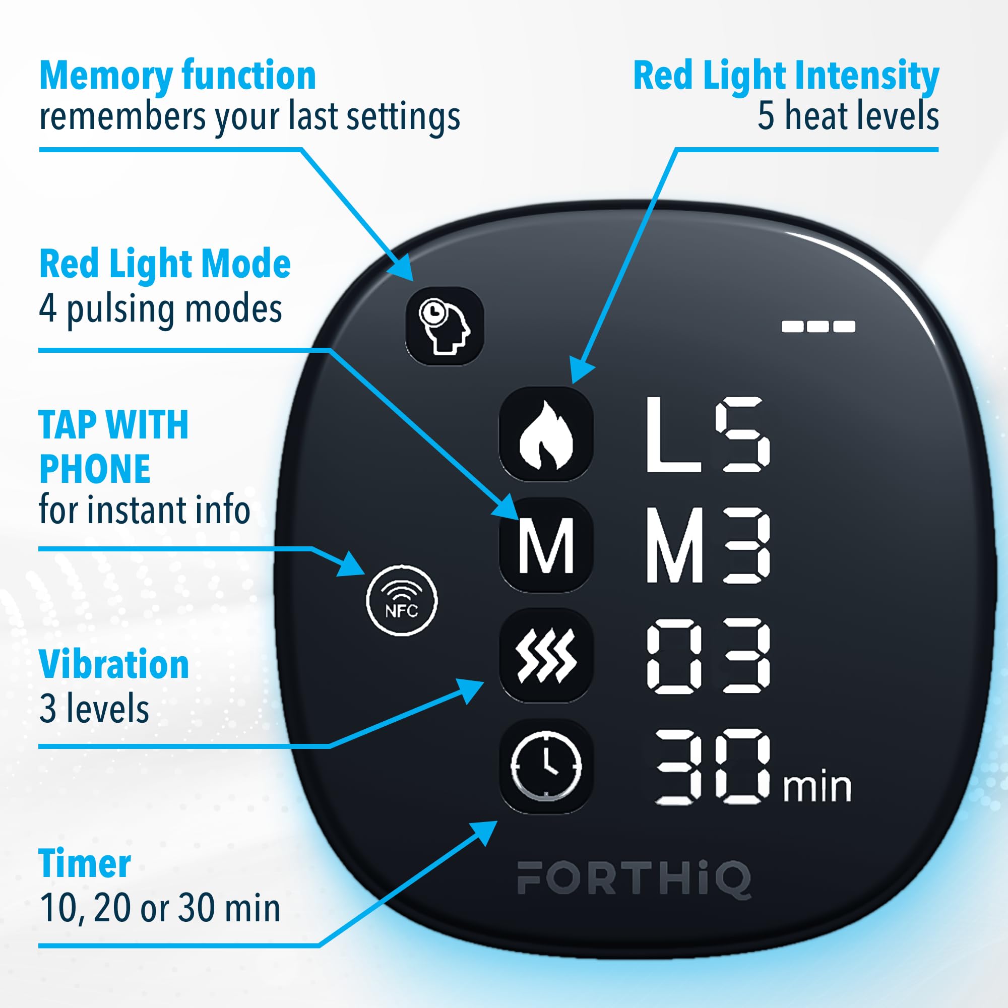 FORTHiQ RED+ correa ajustable para un ajuste cómodo