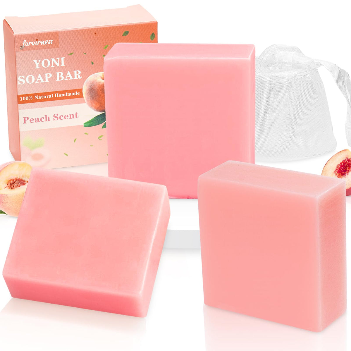 Forvirness Yoni Bar aroma durazno para higiene íntima suave
