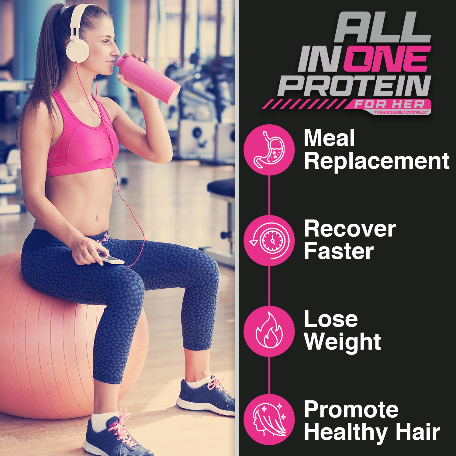 Forzagen Proteína para Mujer, hábito saludable impulsa nutrición diaria.