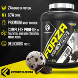 Forzagen Whey PRO, envase de 5 libras para consumo diario práctico.
