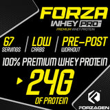 Forzagen Whey PRO: etiqueta sin gluten para dietas específicas.