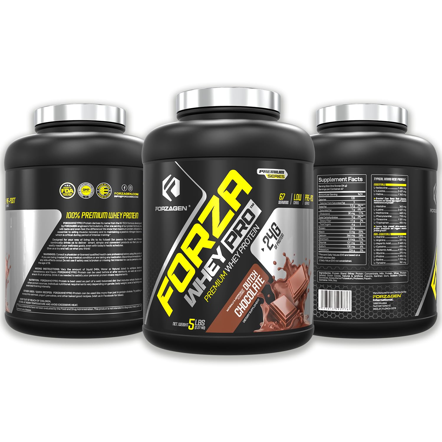 Forzagen Whey PRO: mezcla lista para batidos en cualquier receta.