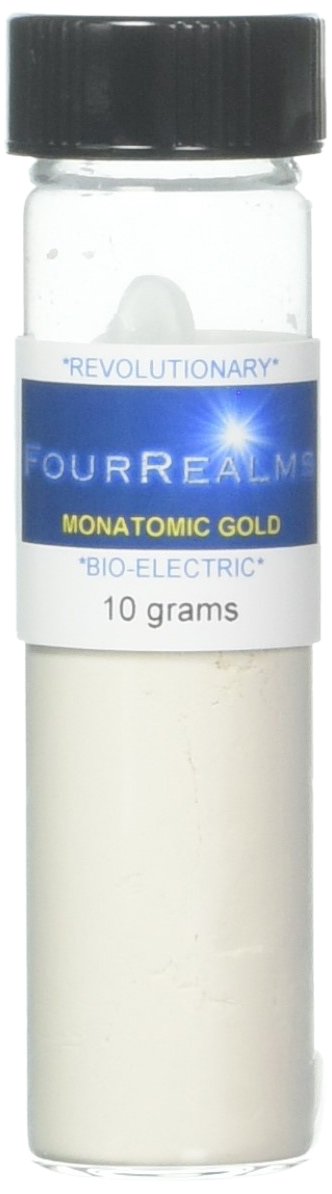 Four Realms Mother Earth Alchemy Oro Monatomico, polvo blanco, 10 g, uso diario.