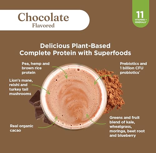 Mezcla de cordyceps y otros hongos en proteína vegetal de Four Sigmatic, fuente variada de nutrientes.