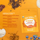 Four Sigmatic Focus Blend arándano orgánico polvo para antioxidantes y foco