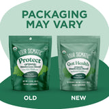 Four Sigmatic Gut Health Mushroom Blend en uso diario en cocina para platos sabrosos.