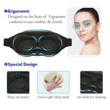 FOX-TECH mascarilla sueño tejido 3D suave para piel