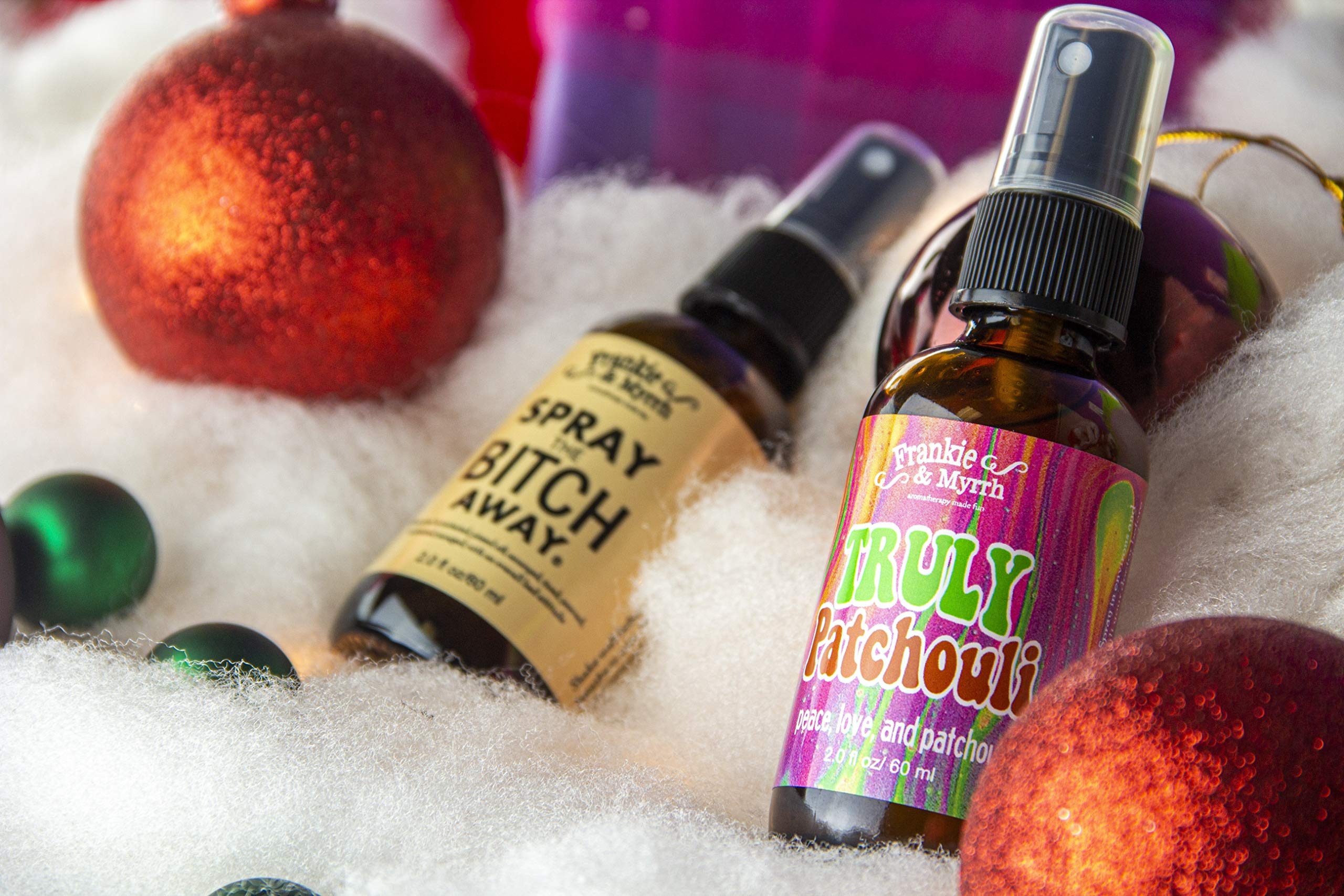 Frankie & Myrrh Patchouli Spray oficina, crea un ambiente calmante.