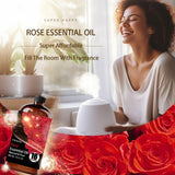 FRAOIL Rosa en difusor, aroma floral suave para espacios
