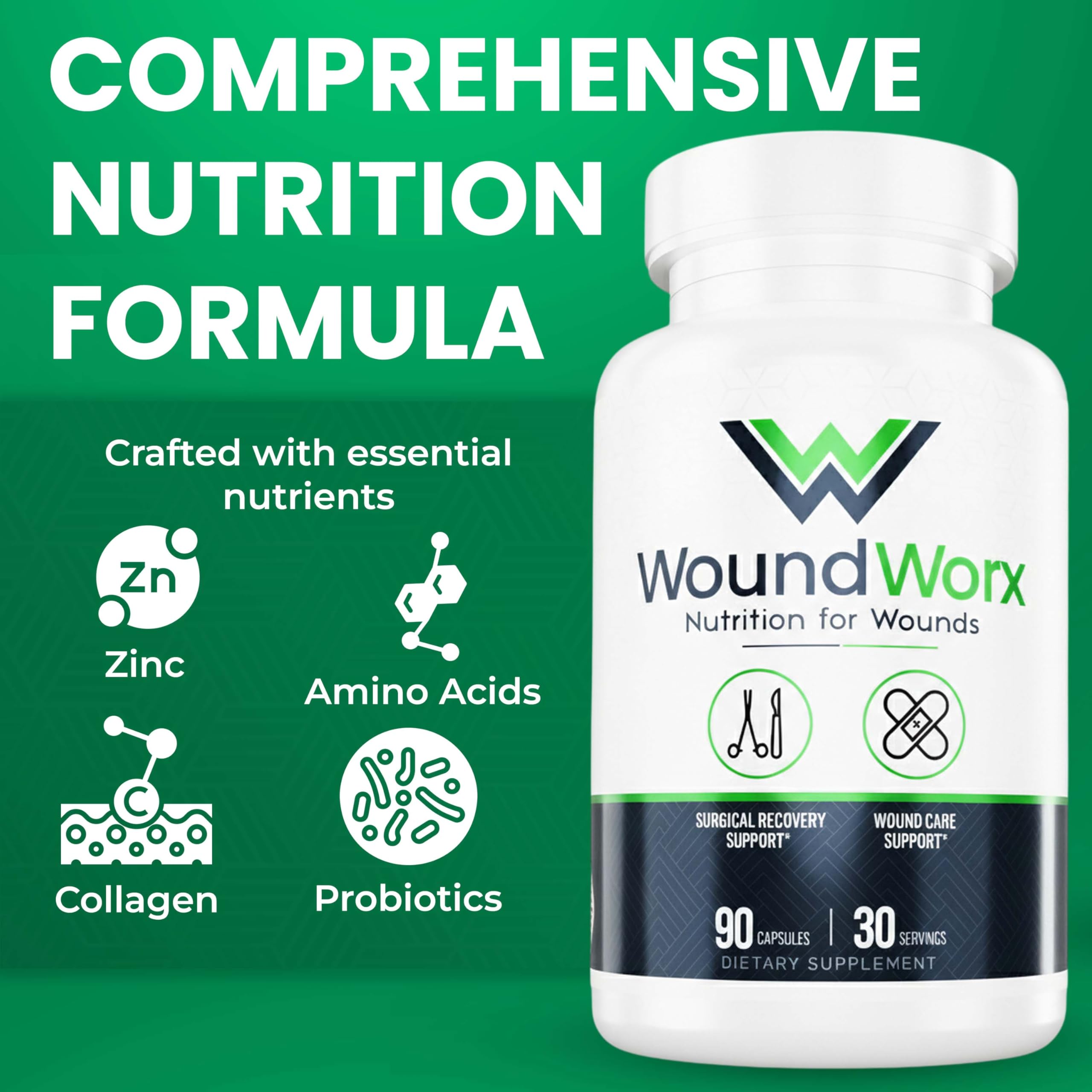 Free Life Labs WoundWorx cuidado de heridas en formato cómodo