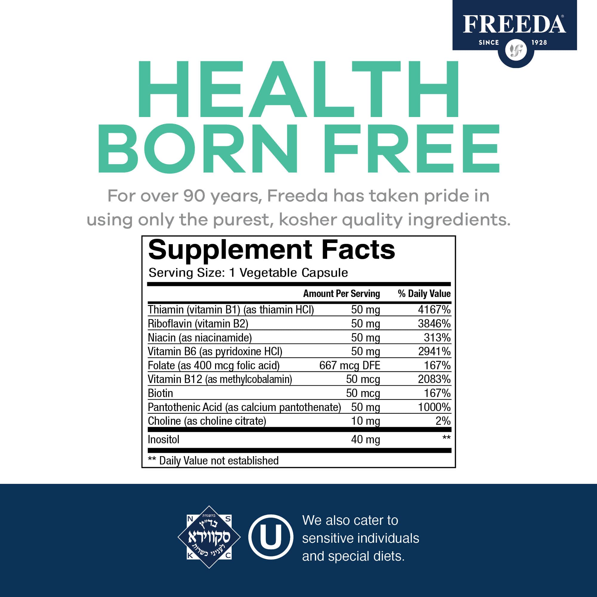 Freeda B-50 Complex, caja empaquetada, fácil almacenamiento.